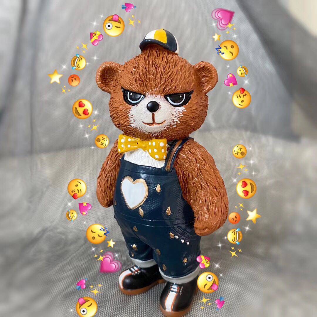 浪漫波比熊手办玩偶和平精英吃鸡游戏人物模型礼盒创意玩偶