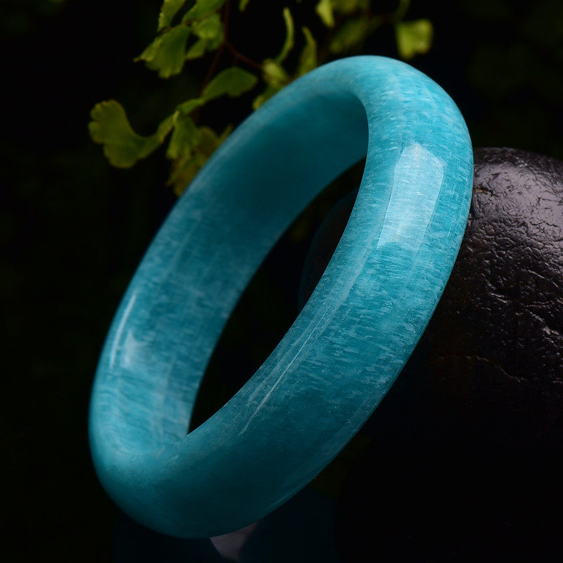 天然冰种天河石手镯 颜色正 内径57mm