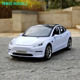 1/24特斯拉model3合金新能源汽车模型开门转向仿真金属车摆件玩具