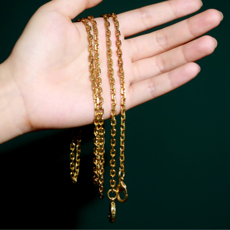 崧songmont包链条纯铜蛇形方形配件包链单肩斜挎菘原创包包细链条