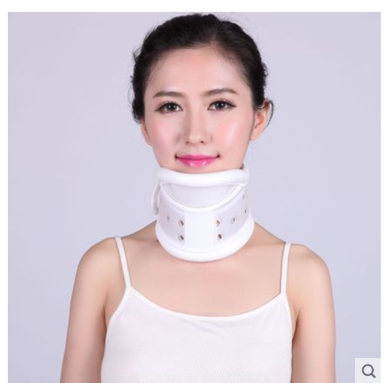 颈托家用透气护颈带颈椎套矫正器固定护脖子保护套夏季升降可调