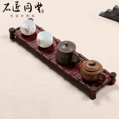孟宗竹茶杯架 日式置物架 杯托茶具置物架 茶道收纳 竹编置物架