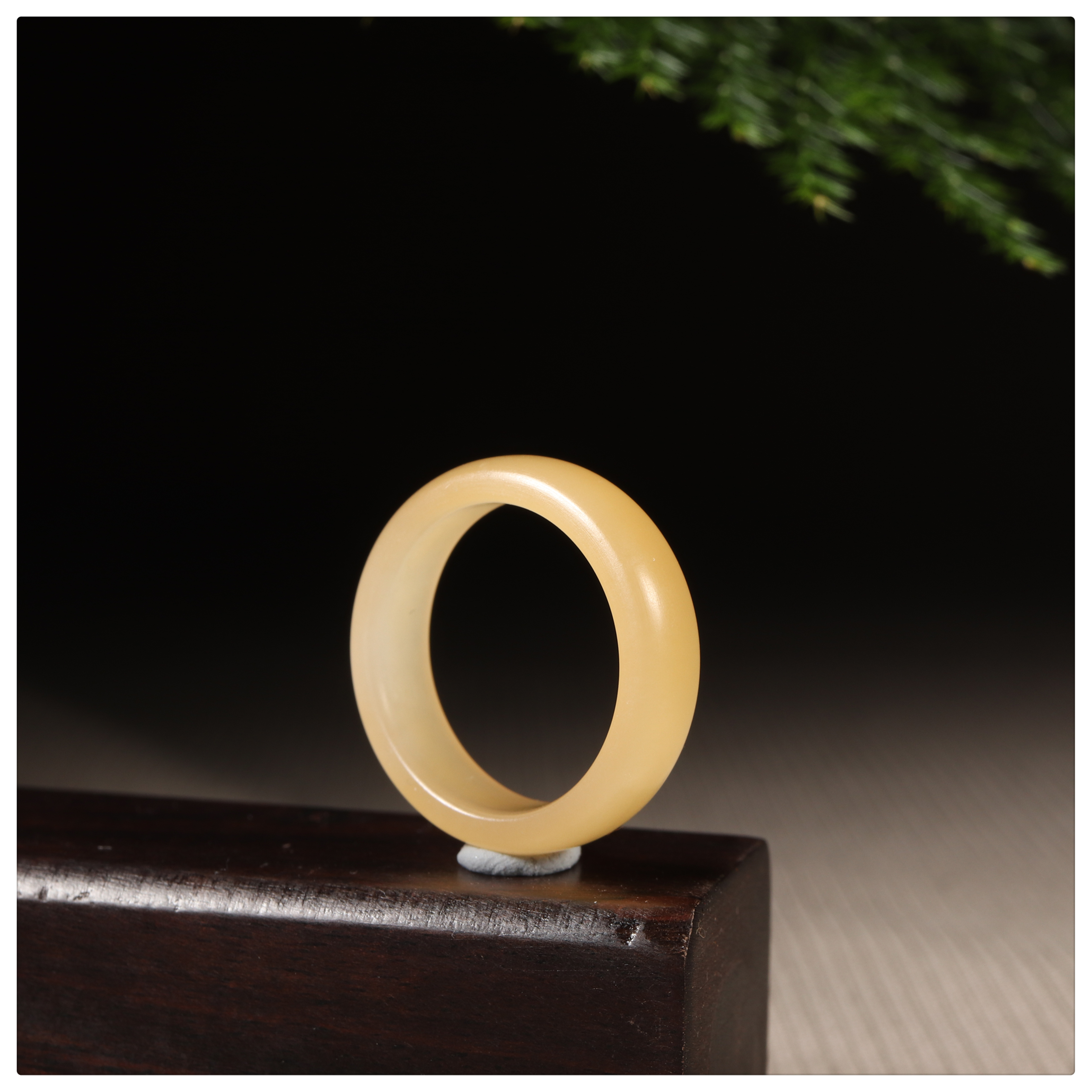 已定 且末糖玉戒 正宗新疆和田玉原石戒指素圈苏工女士 油润细腻