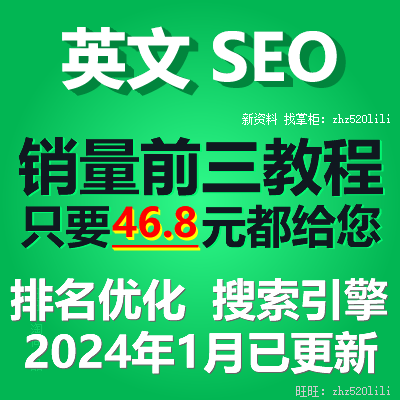 2024 GG SEO视频教程SEO英文优化关键词排名首页外贸网站运营培训