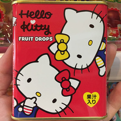 日本原装进口零食糖果佐久间HELLO KITTY吉蒂猫罐仔糖综合水果糖