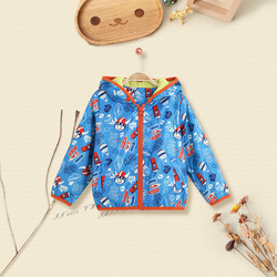 2018春秋V字手童装男童风衣外套双层纯棉上衣