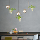 植物吊灯北欧吧台咖啡厅餐厅装饰简约工业风创意个性奶茶店小吊灯