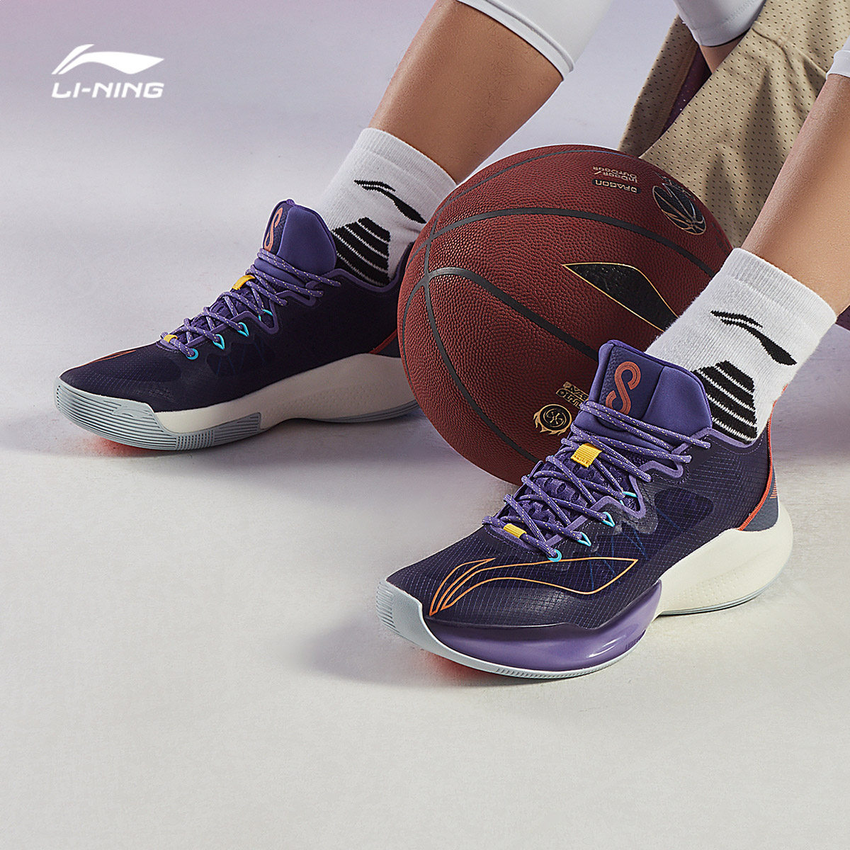 李宁篮球鞋男鞋音速8low官方体育秋季新款回弹男士鞋子运动鞋