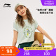 李宁中国文化系列短袖T恤女士2024新款夏季圆领宽松运动服