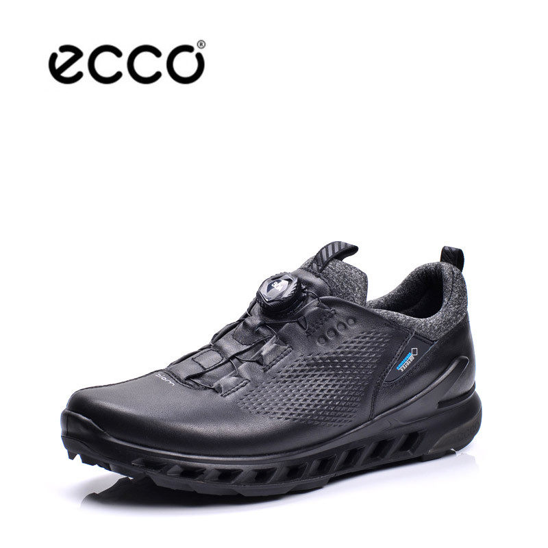 ecco爱步男鞋高尔夫球鞋户外运动休闲鞋锁纽防水无钉鞋男102114