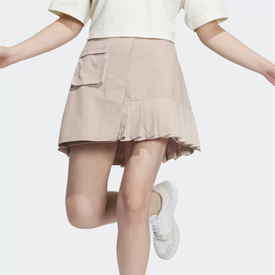 Adidas运动半身女装neo宽松休闲新款夏季阿迪达斯IK6082短裙2024