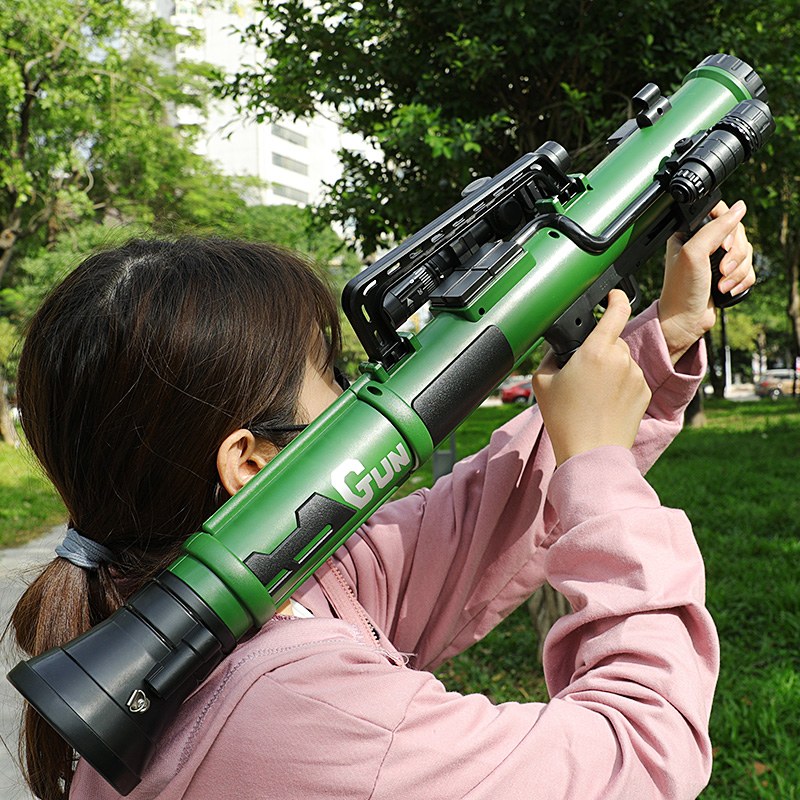 火箭炮筒电动发射器儿童榴弹大炮玩具枪吃鸡全装备男孩弹射抢rpg