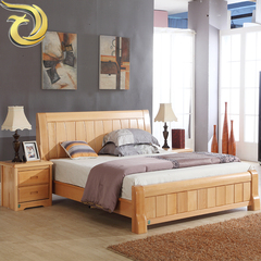 特价全实木双人床1.8 榉木高箱储物 婚床 简约现代 大床1.5米包邮
