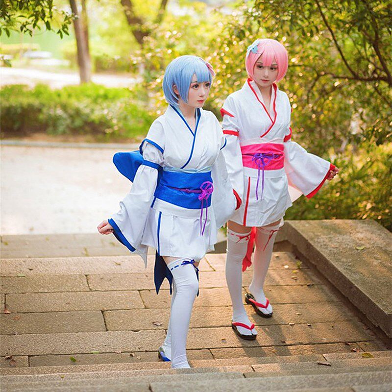 从零开始的异世界生活拉姆雷姆cos服幼年日系和服cosplay服女现货