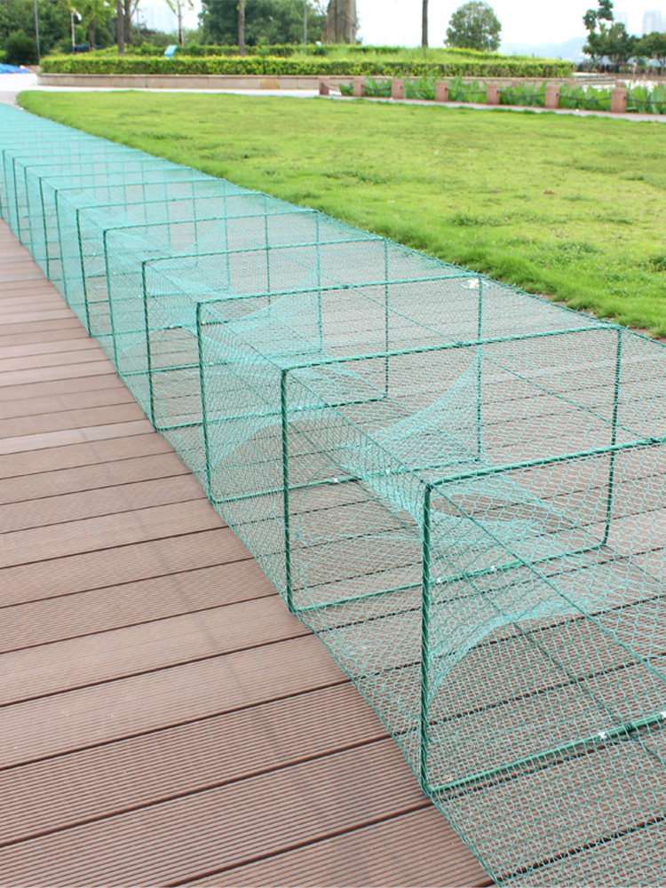 全有结网网大框架地网大鱼笼子折叠25米30米鱼网