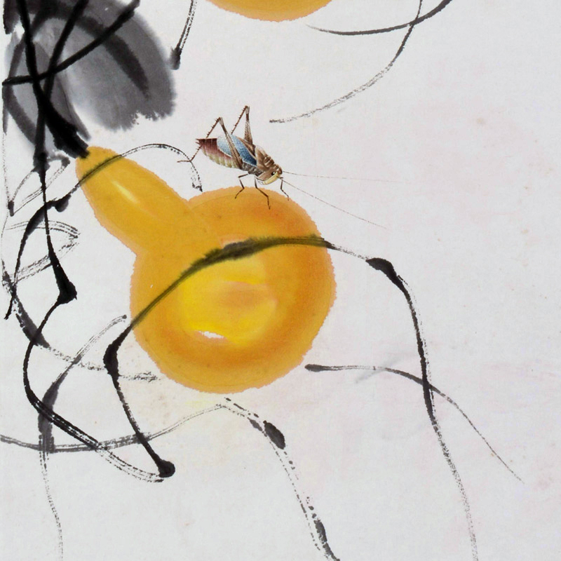 齐白石《葫芦》纸本立轴