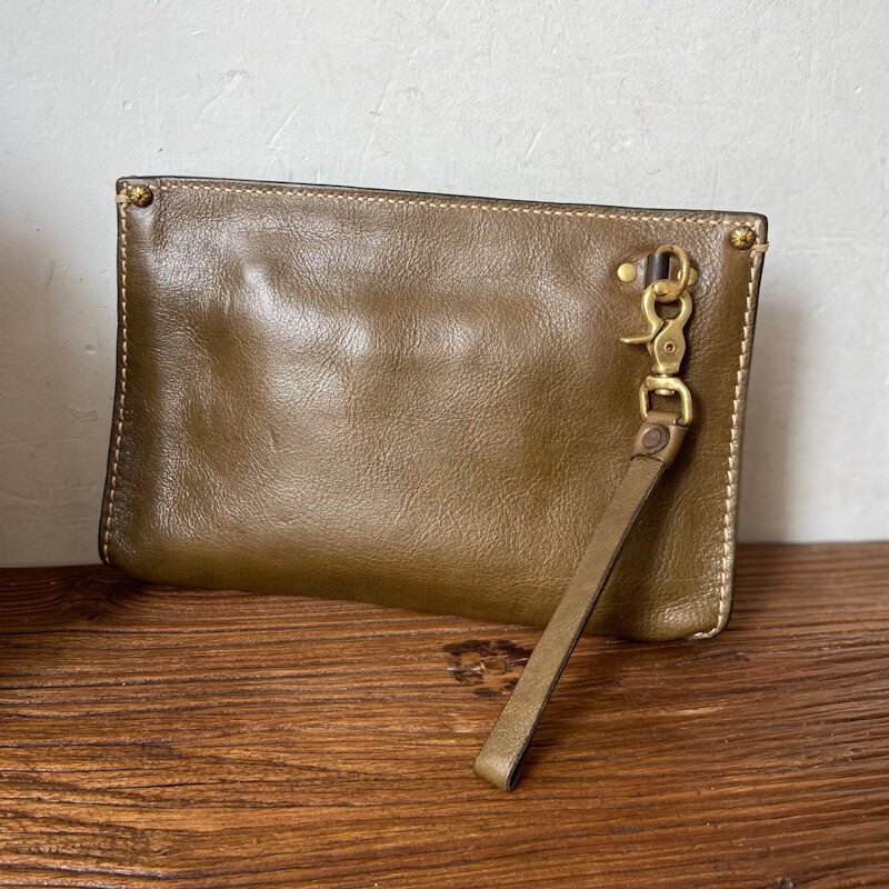 意大利植鞣皮纯铜五金牛皮男包简约休闲手拿包大容量男手包信封包