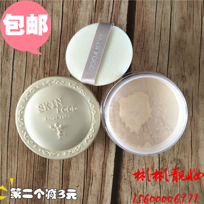 韩国skin food思亲肤荞麦散粉蜜粉定妆粉干粉粉扑控油遮瑕持久在类目 彩妆/香水/美妆工具, 粉饼中 - 来自Buy2taobao.com提供专业的淘宝代购服务