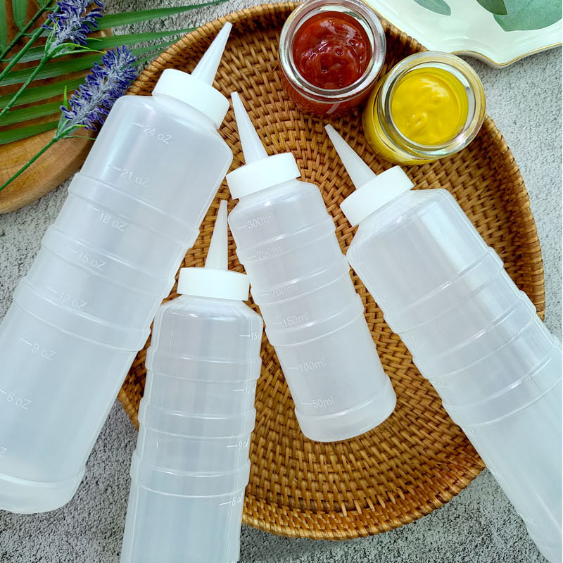 韩国进口ALS可切孔料汁瓶调料挤压瓶细口沙拉酱瓶番茄酱蜂蜜酱瓶