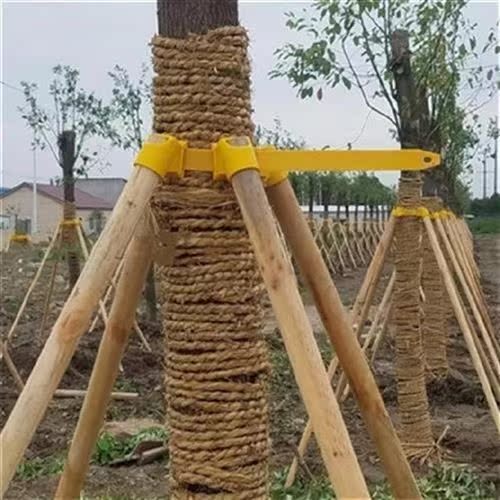 园杆树木支撑架大树支工多功能三角架程花木塑s料u环木林抱箍大型