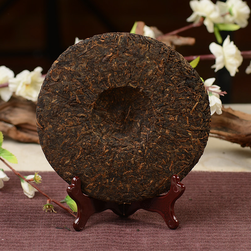 5片【2017年中茶苦茗集-老曼峨熟茶】高端尖货 古树纯料发酵