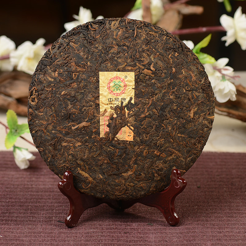 5片【2017年中茶苦茗集-老曼峨熟茶】高端尖货 古树纯料发酵