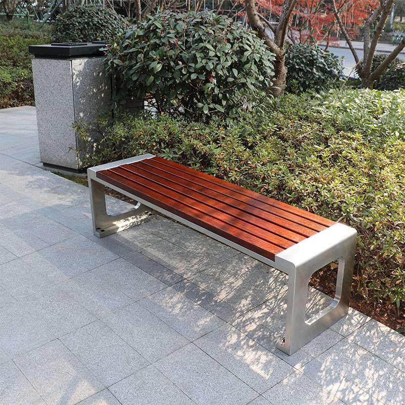 公园椅户长椅不锈钢bxg01木防腐木长条塑凳排椅外公共景观椅座椅