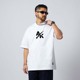 西海岸2号仓原创AK设计嘻哈hiphop重磅纯棉小领口短袖T恤夏季字母