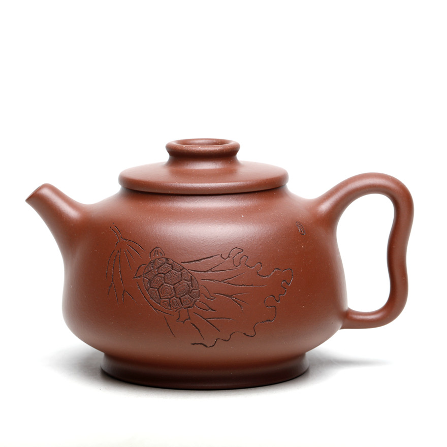 智壶人紫砂艺术 助理工艺美术师 张玲玲 仁者寿 清水泥 350cc