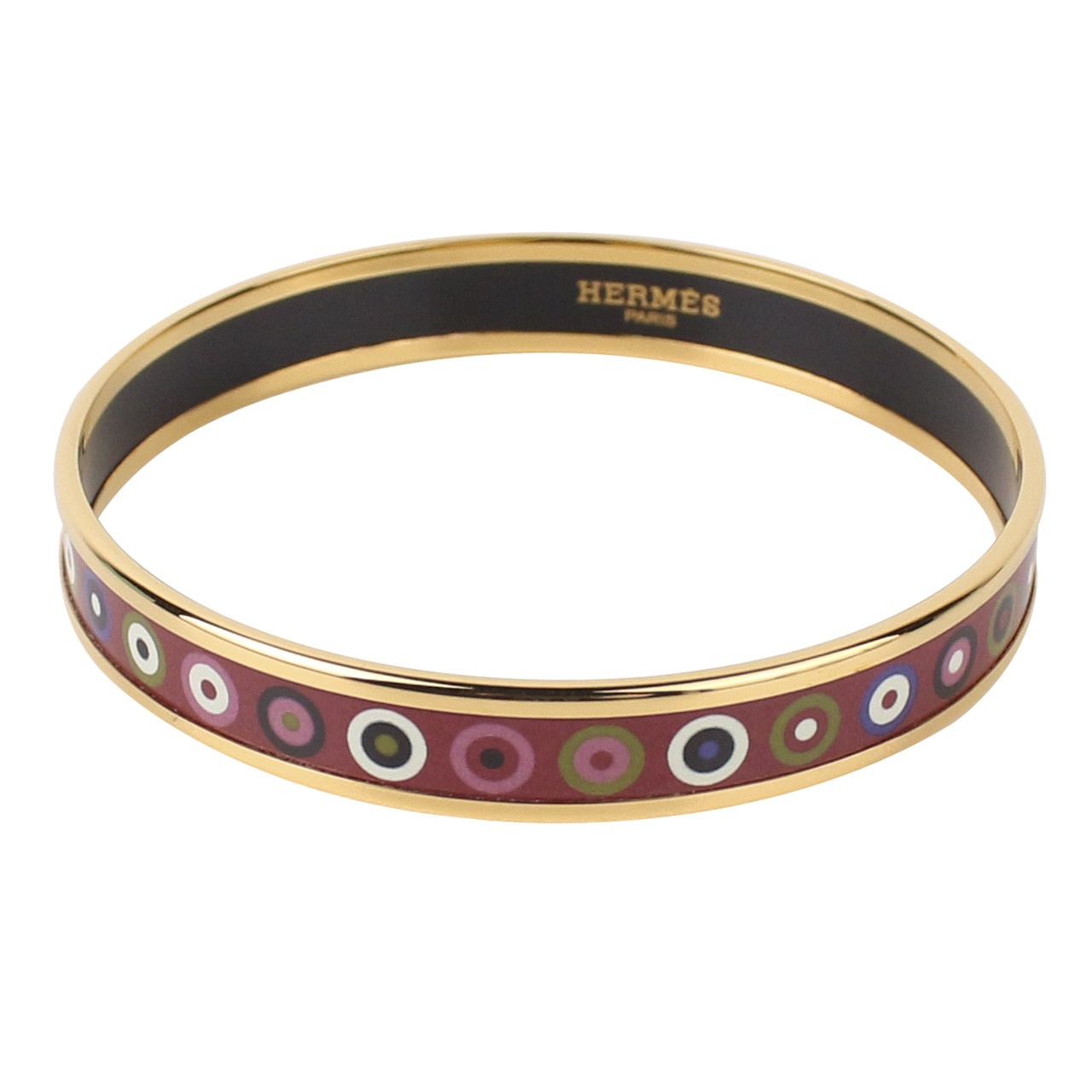 [无保留价][9.5新]爱马仕/hermes金色女士手镯m号 29a场