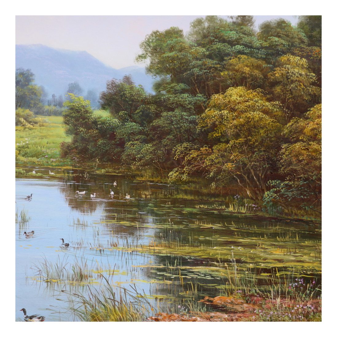 视频看货 朝鲜画 朴贤哲《秋水》平壤美术大学 大卫画廊
