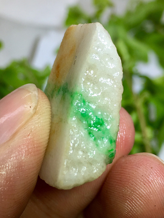 德宏缅甸天然翡翠原石明料牌子挂件吊坠料玉石毛料边角料_德宏首饰