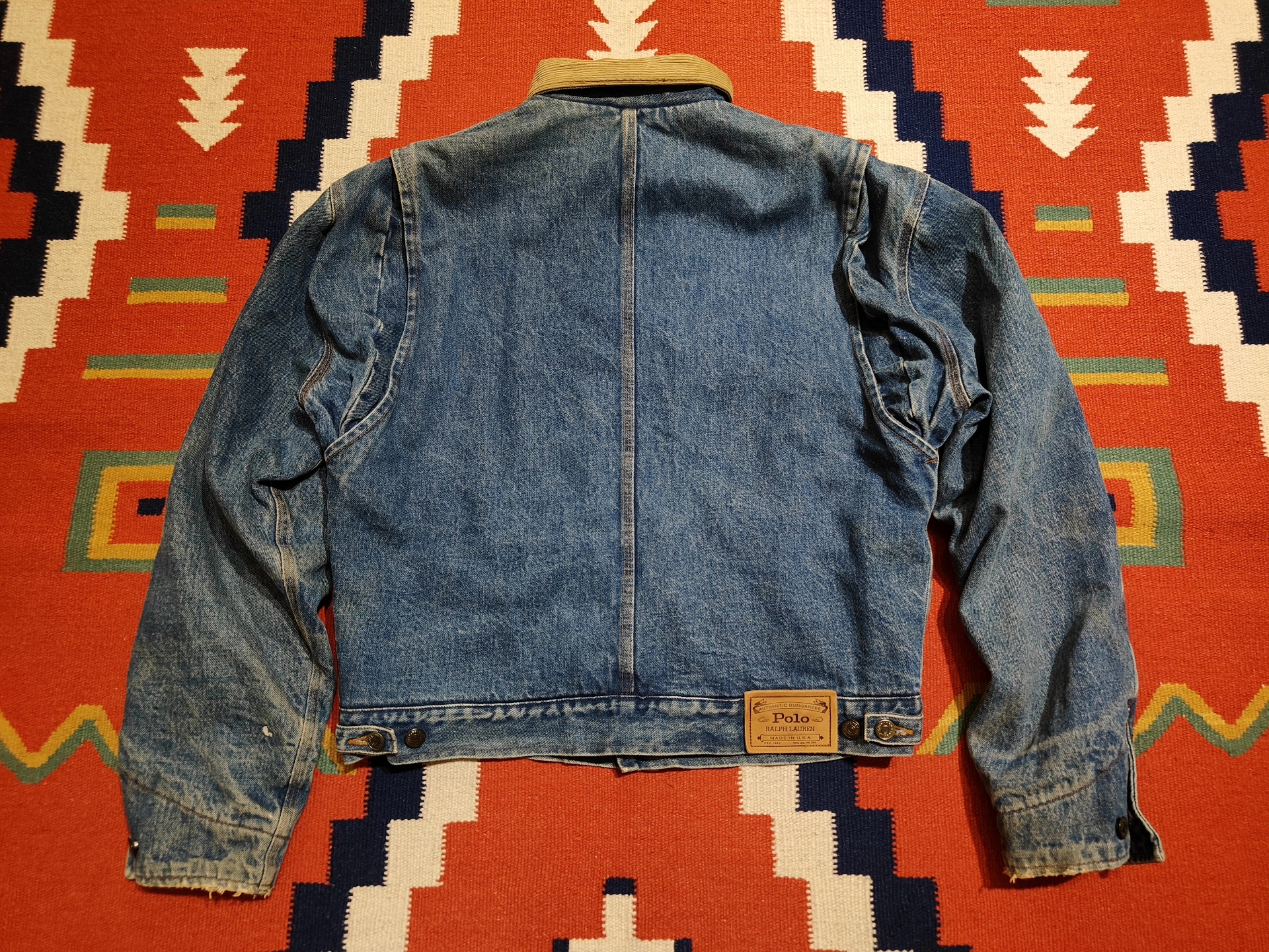Vintage Polo Ralph Lauren Blue Denim Jacket — label