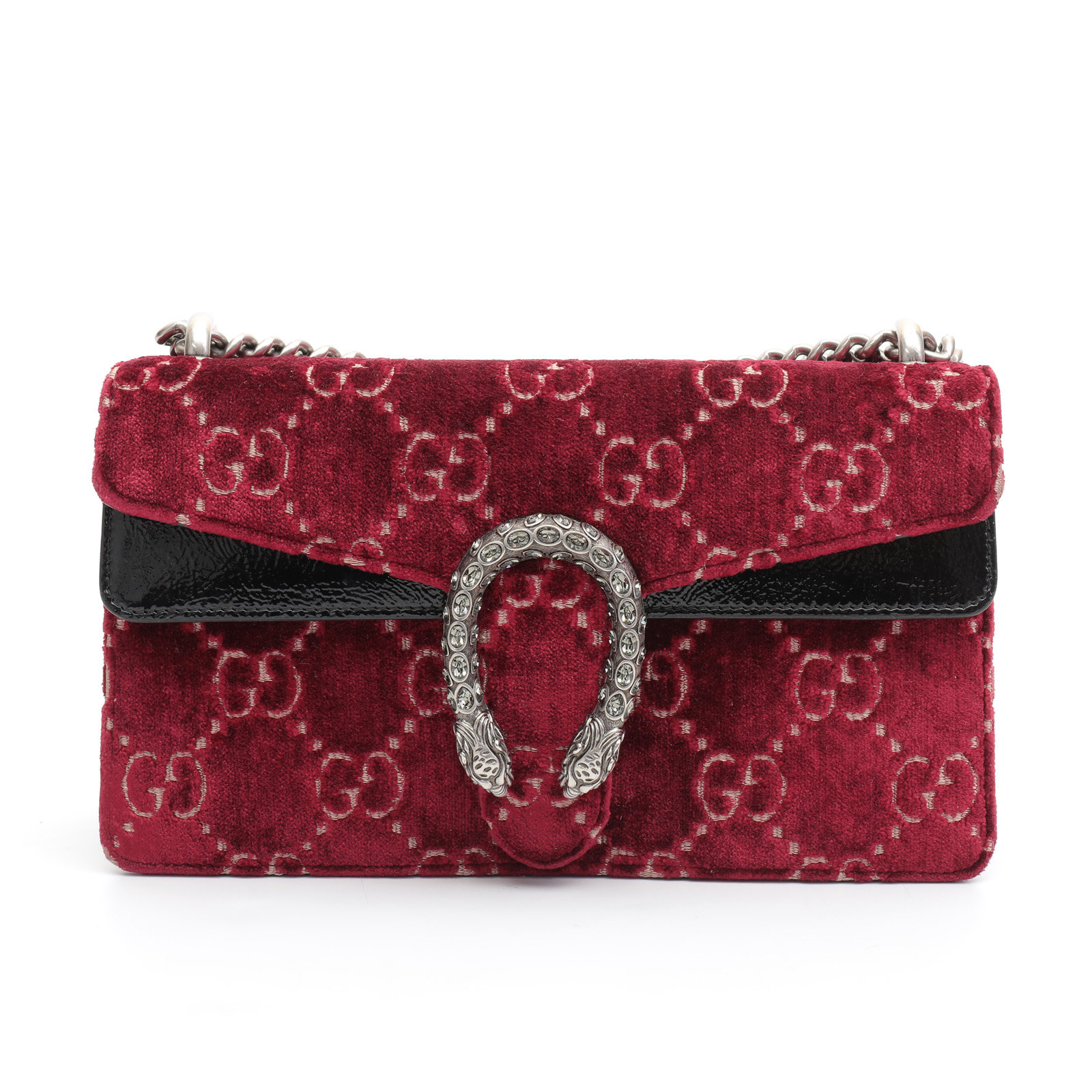 【9.9新】古驰gucci女士红色酒神小号单肩包晚场57857