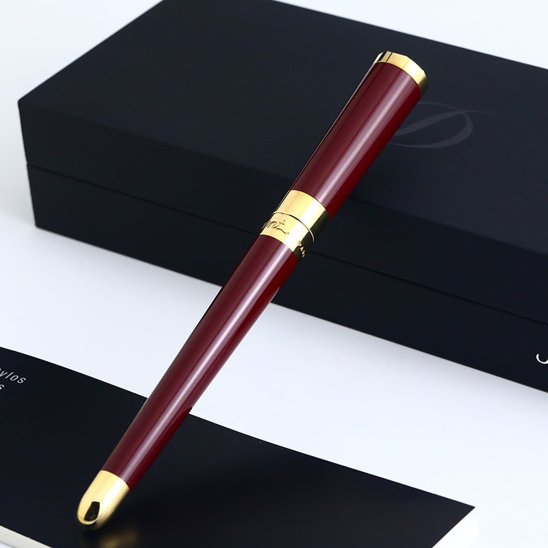 3折即刻拍99新dupont都彭圆珠笔利波特红色漆面签字笔书写工具