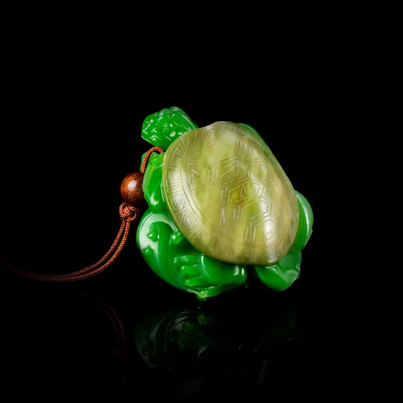 张红哲玉雕工作室 中国玉石雕刻大师张红哲 和田玉玄武 134.