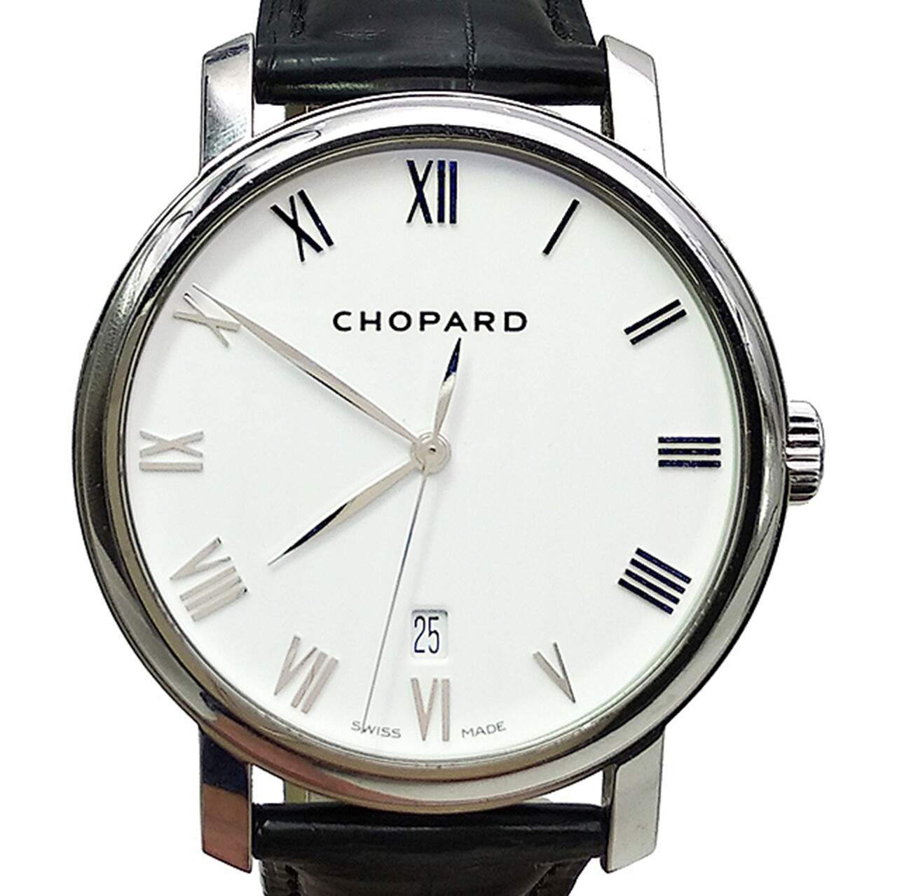 [9.5新]萧邦classic系列自动机械18k白金男表161278-1001