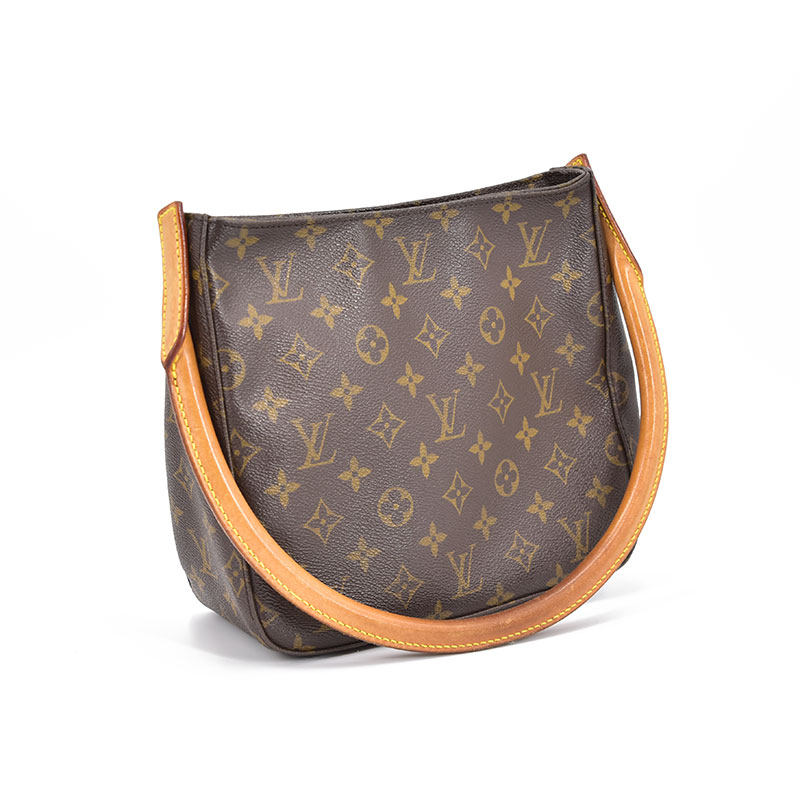 [中检][9.0新] 路易威登lv老花经典looping小号单肩包中古