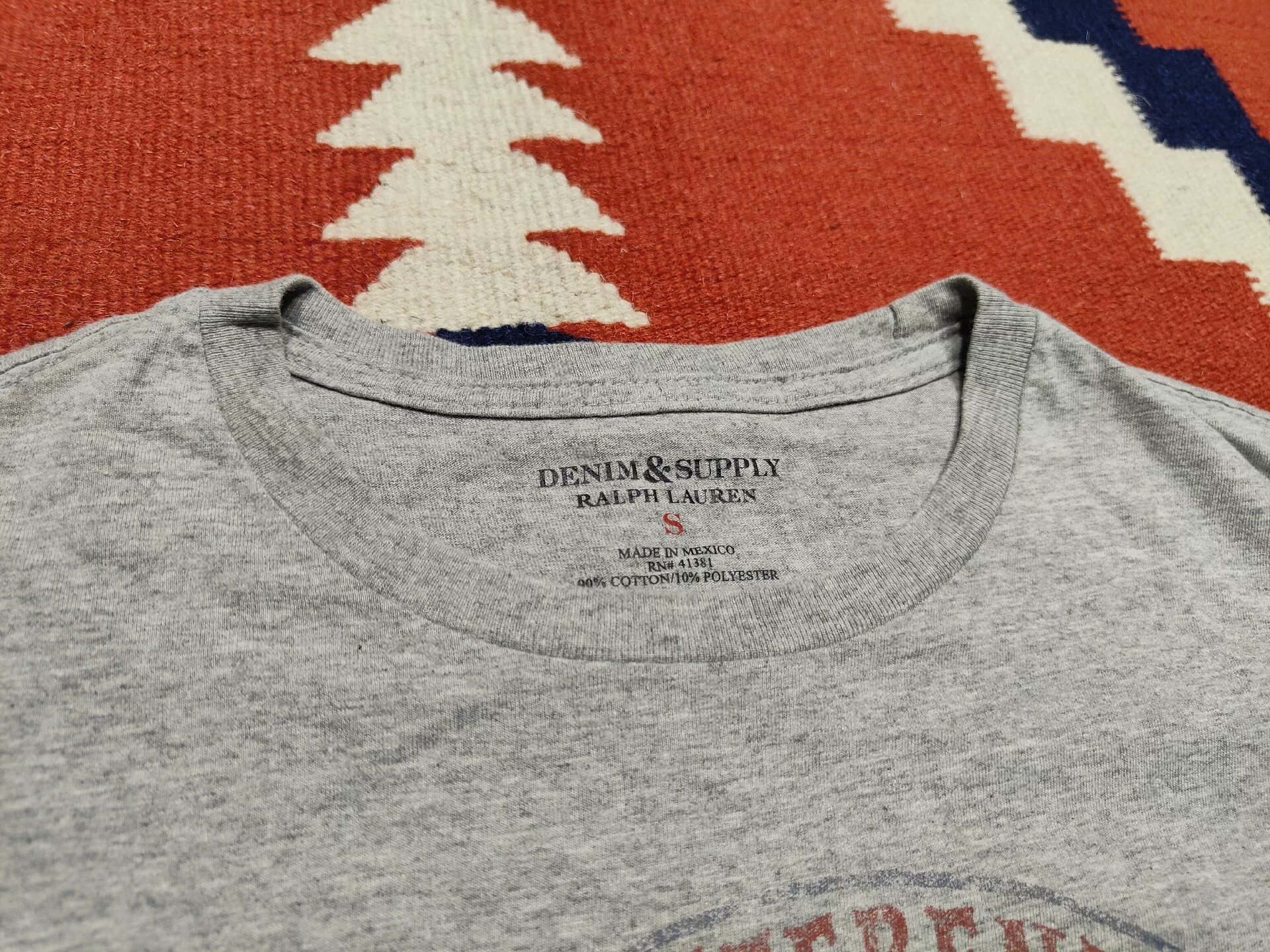 Polo Ralph Lauren Distressed Skull T-Shirt — detail