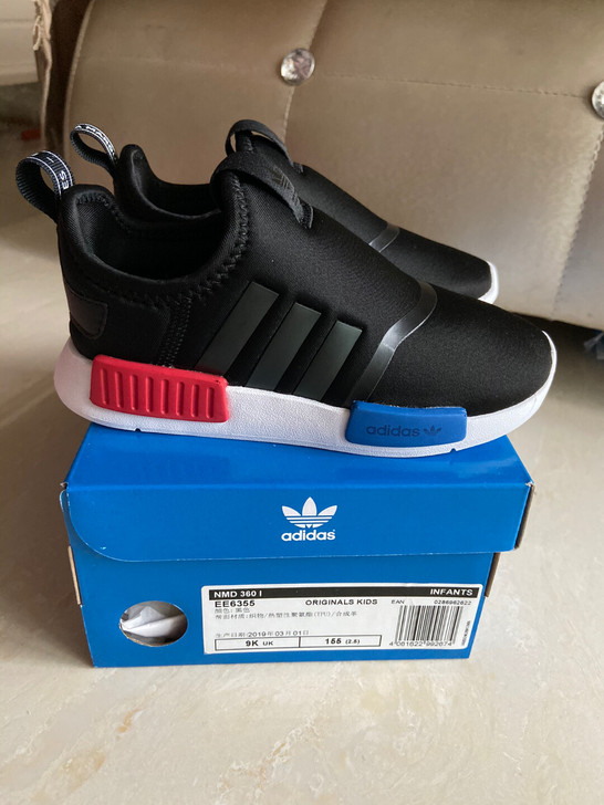 adidas/阿迪达斯三叶草NMD360I婴童经典鞋，全