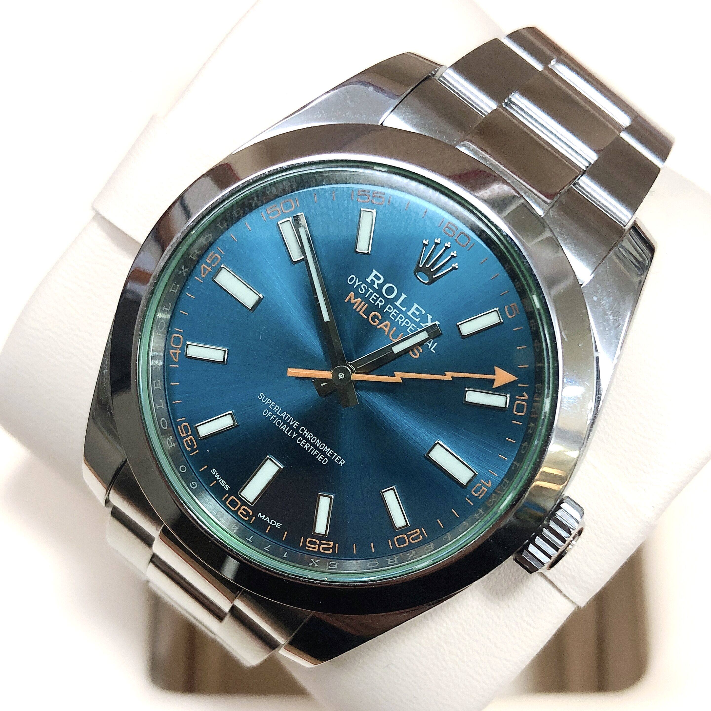 拍下立减100[95新]rolex劳力士格磁型精钢黑盘自动机械男手表腕表