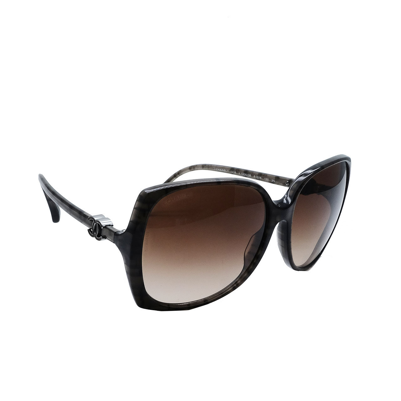 [9.8新]香奈儿chanel茶色logo女士墨镜眼镜