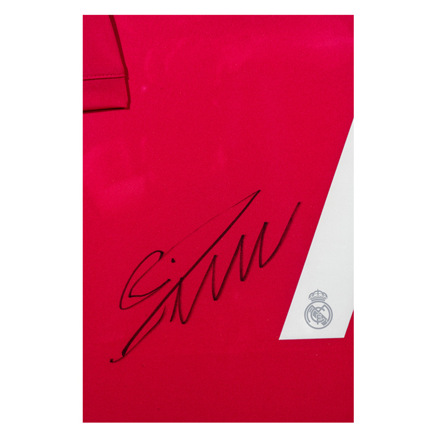 北半球提供 c罗亲笔签名 14-15赛季皇家马德里客场球衣 含装裱