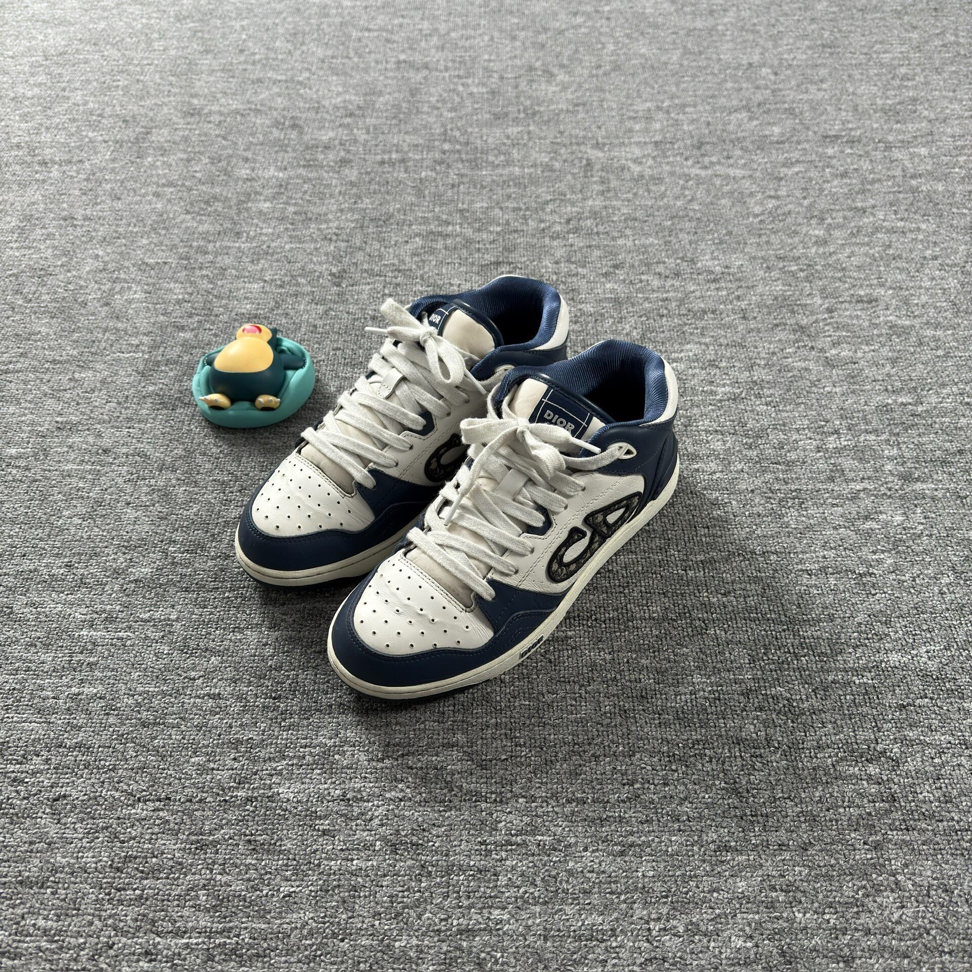 Dior B57 White Blue High-Top Casual Shoes