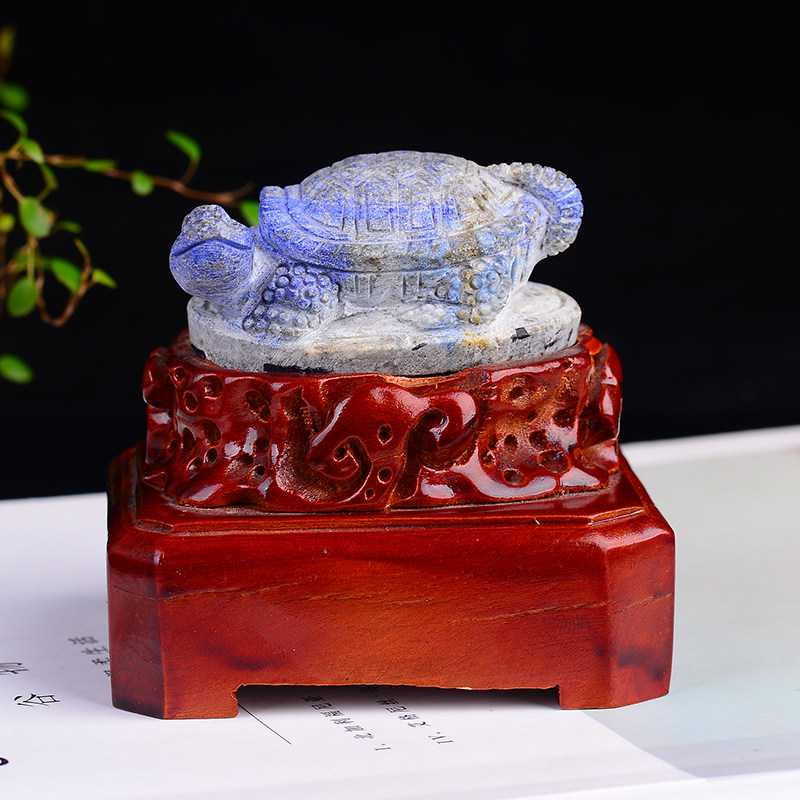 135.30g天然青金石神龟 摆件