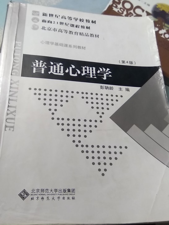 普通心理学(第4版心理学基础课系列教材新世纪高等学校教材)