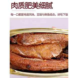 豆豉沙丁鱼10罐 鱼罐头零食品鱼干下饭小菜下酒菜熟食海产