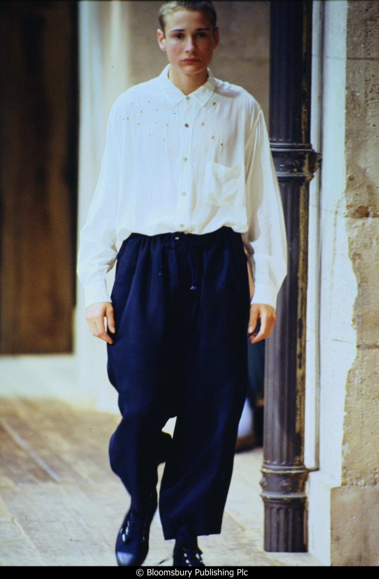 Yohji Yamamoto 1992SS Bullet Hole Shirt — front