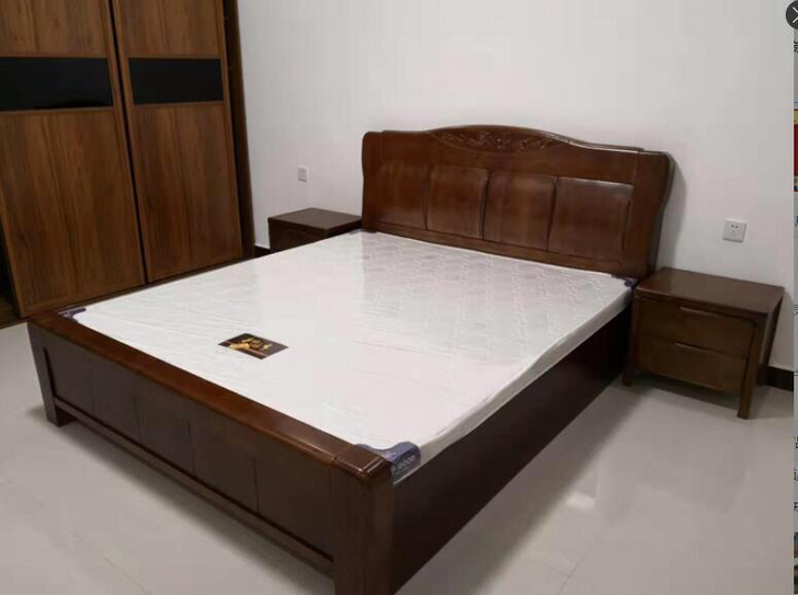 中式实木大床1.8米－1.5米包邮