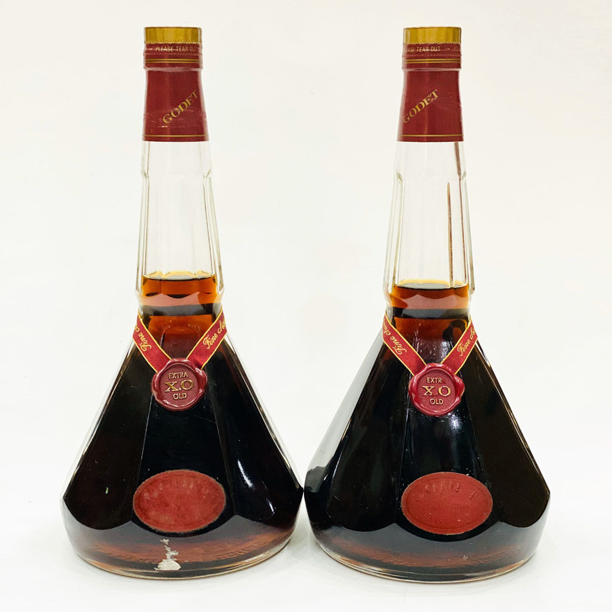 【酌鉴汇ae023】90年代 高帝xo干邑酒洋酒 40度 750ml*2瓶